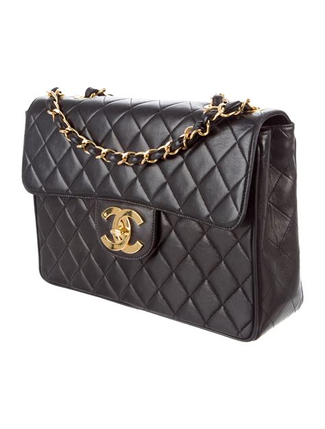 chanel large classic flap bag.